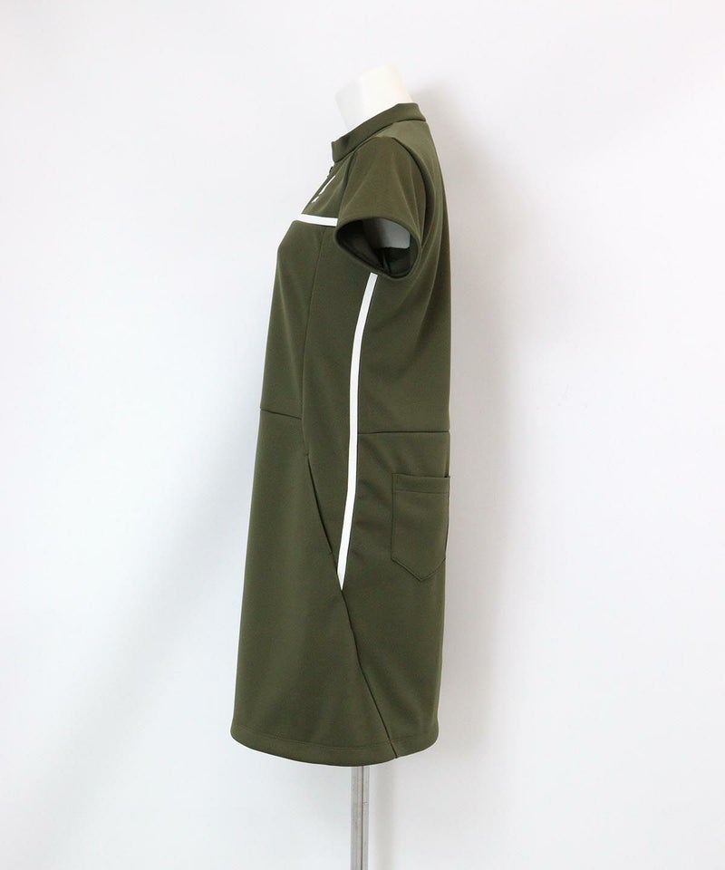 サイドラインワンピース(カーキ)横