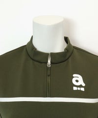 サイドラインワンピース(カーキ)首元