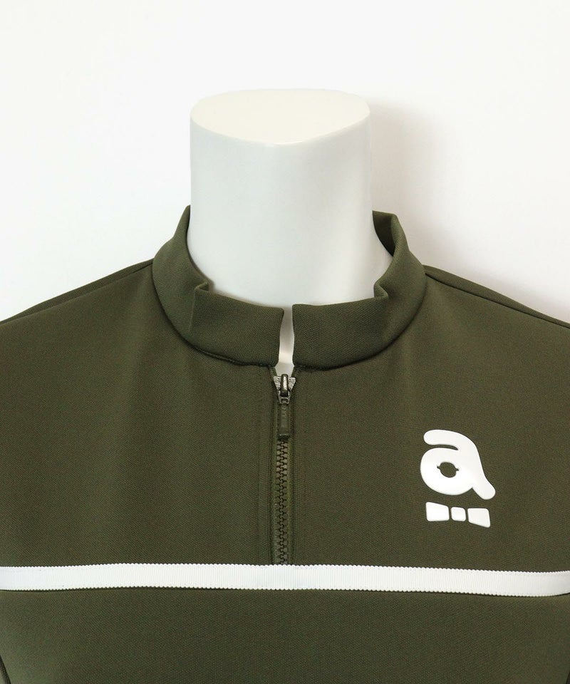 サイドラインワンピース(カーキ)首元