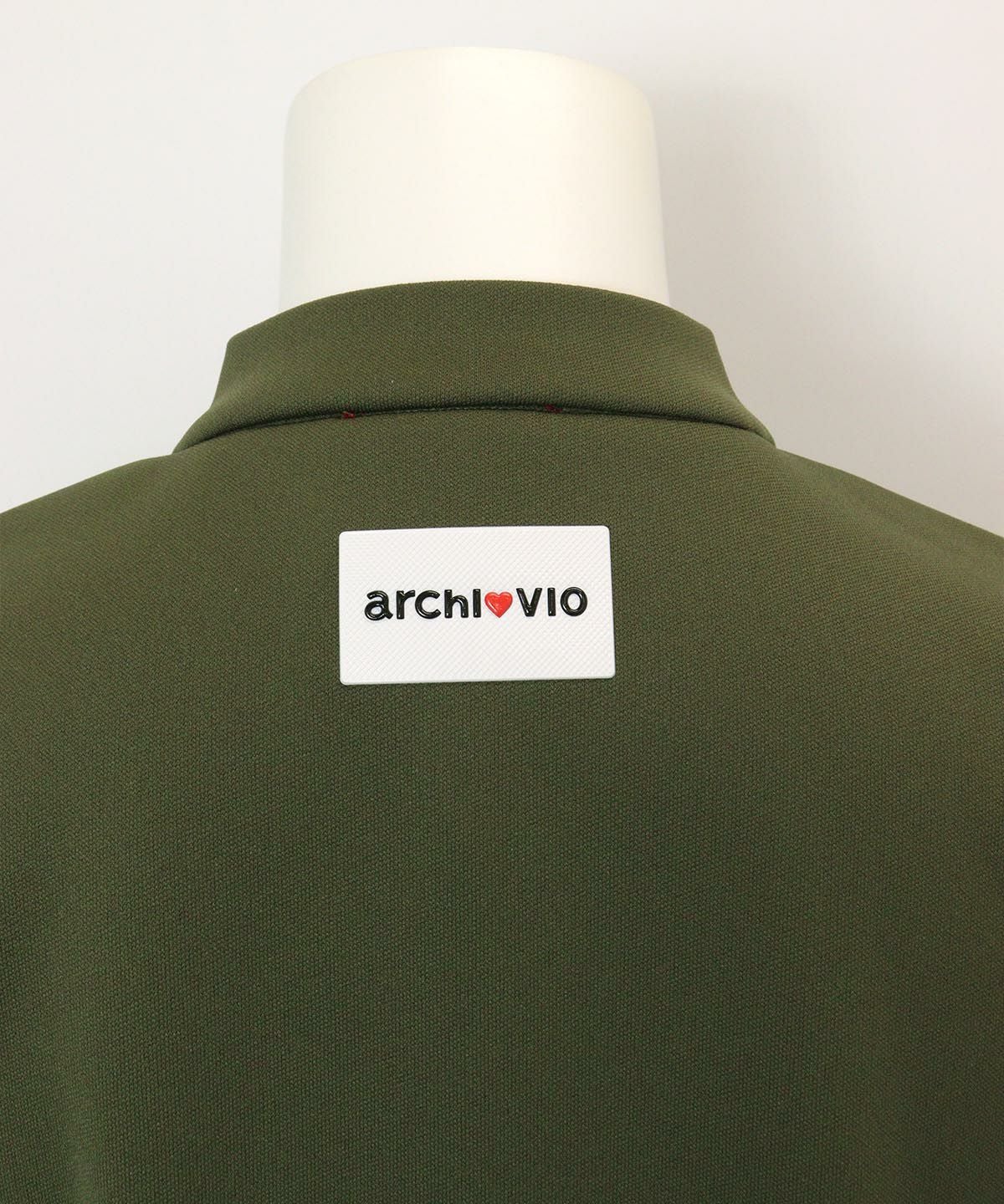 サイドラインワンピース(カーキ)ロゴアップ