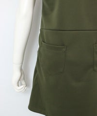 サイドラインワンピース(カーキ)後ろポケット