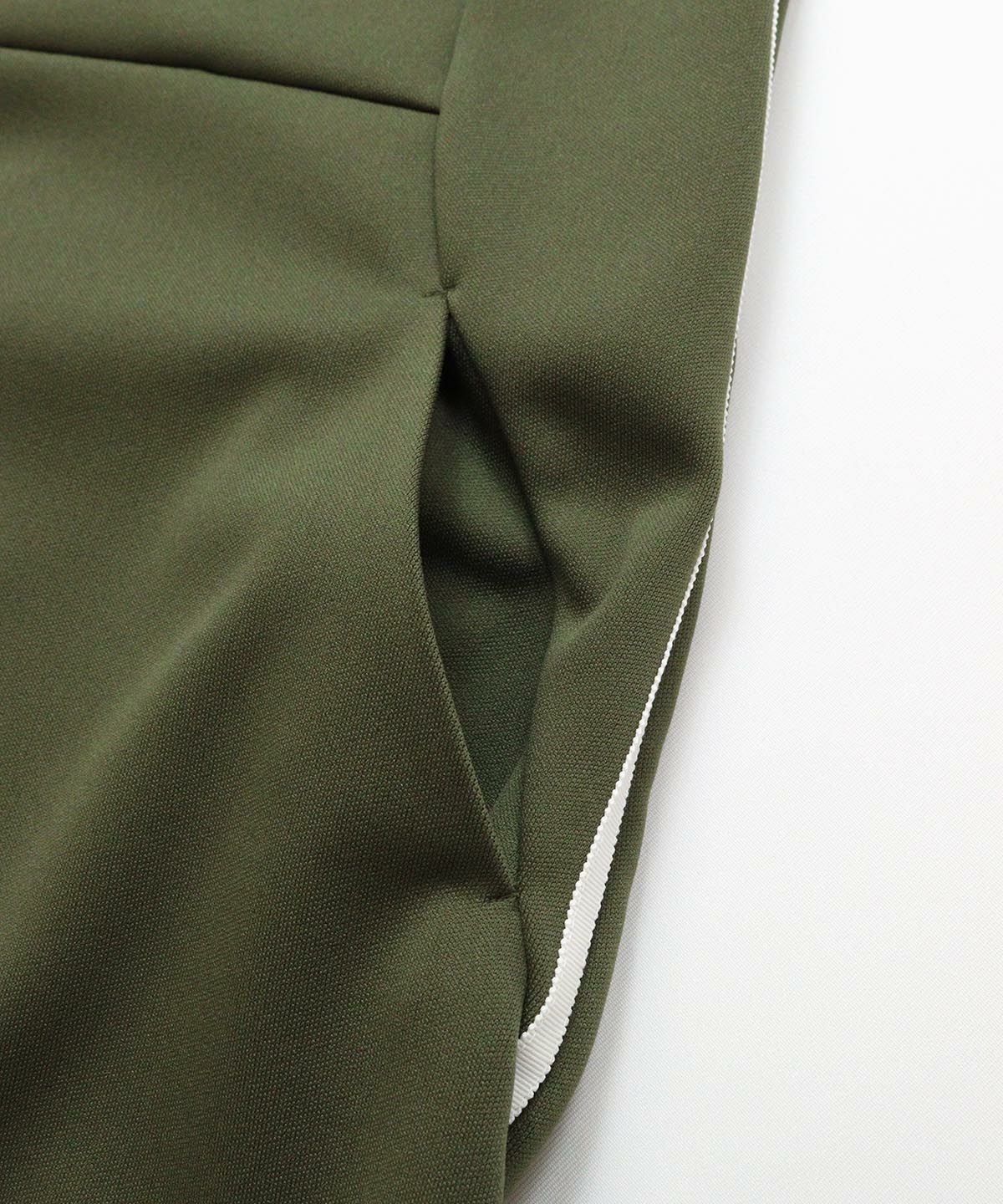 サイドラインワンピース(カーキ)ポケット