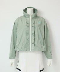 ランダムフリルブルゾン（ライトグリーン）