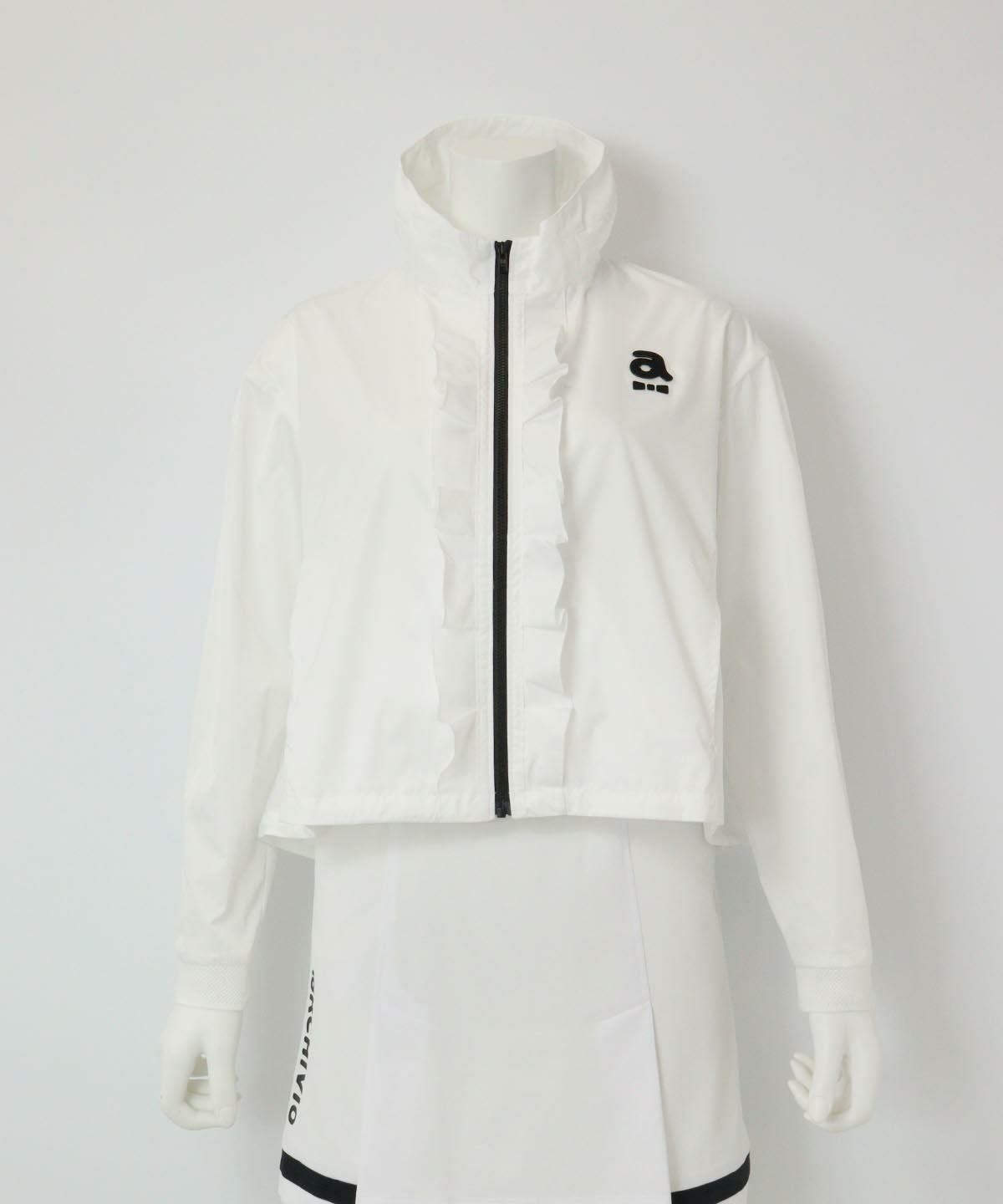 ランダムフリルブルゾン（ホワイト）