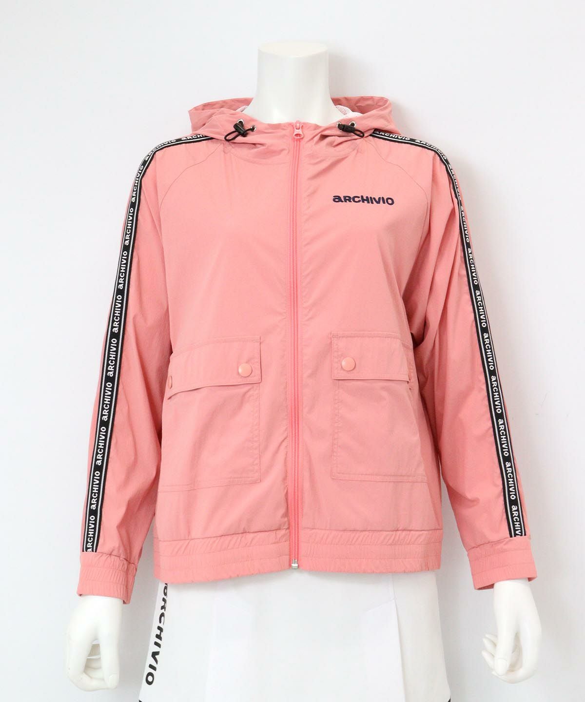 UV撥水ナイロンブルゾン(ピンク）