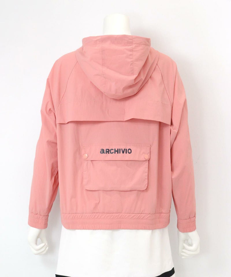 UV撥水ナイロンブルゾン後(ピンク）