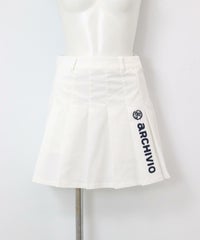 撥水プリーツスカート(ホワイト）