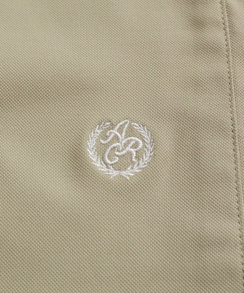 エンブレム風ロゴ刺繍（ベージュ）