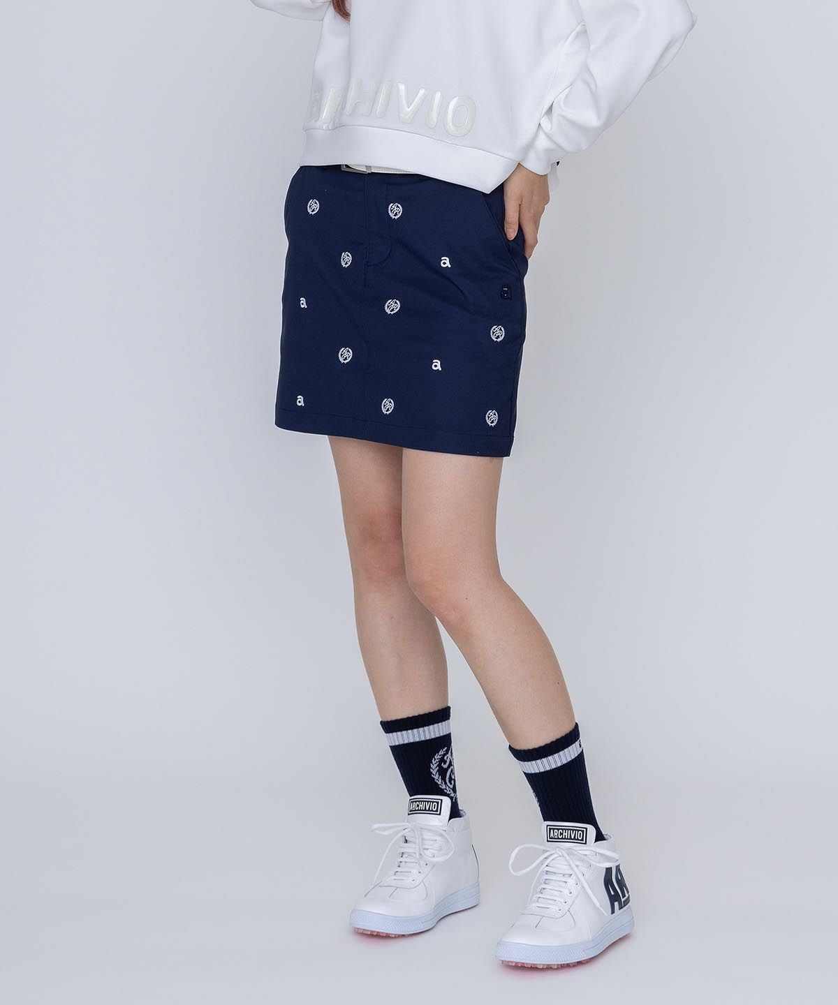 コットン混刺繍スカート|アルチビオ-アウトレット- - ゴルフウェアや