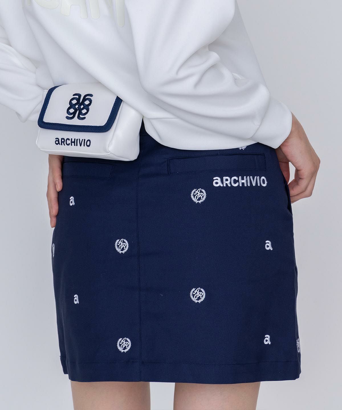 コットン混刺繍スカート|アルチビオ-アウトレット- - ゴルフウェアや
