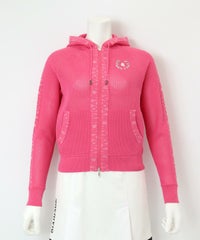 メッシュジップブルゾン(ピンク）