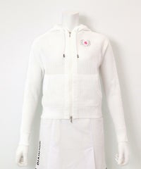 メッシュジップブルゾン(ホワイト）