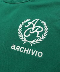 エンブレム風ロゴ 刺繍（グリーン）