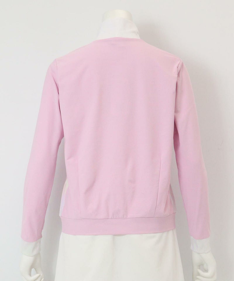 UV速乾オーロラ切替プルオーバー 後ろ（ピンク）