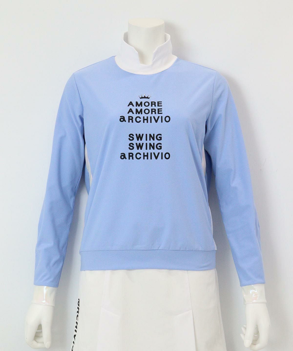 UV速乾オーロラ切替プルオーバー（ライトブルー）