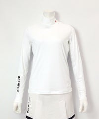 UV速乾ハイネックプルオーバー(ホワイト）