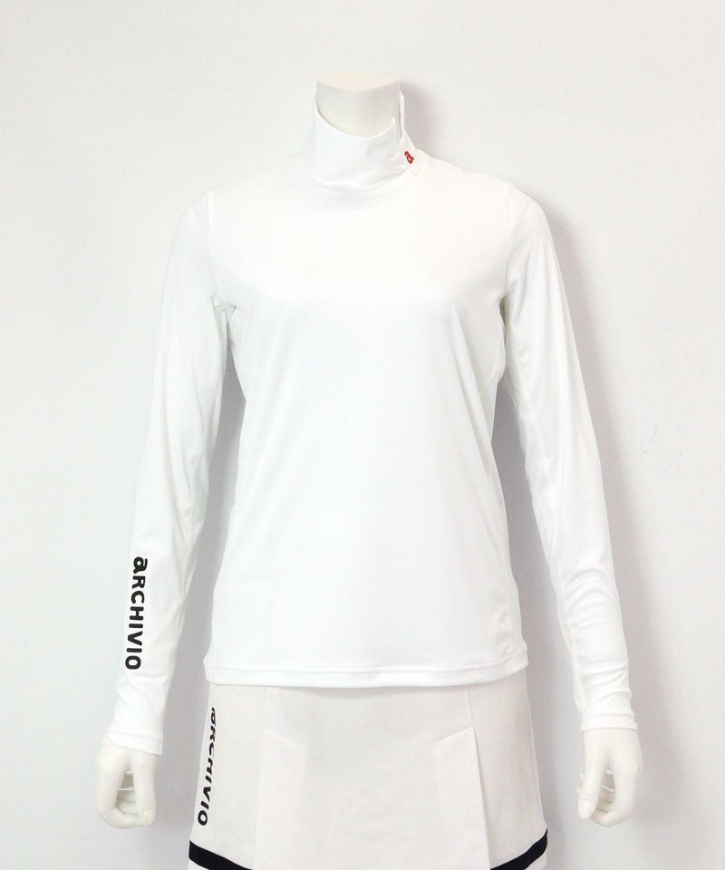 UV速乾ハイネックプルオーバー(ホワイト）