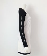 UV速乾メッシュインナー横(ホワイト×ブラック）