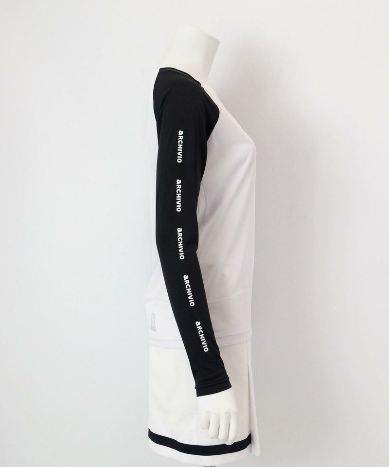 UV速乾メッシュインナー横(ホワイト×ブラック）