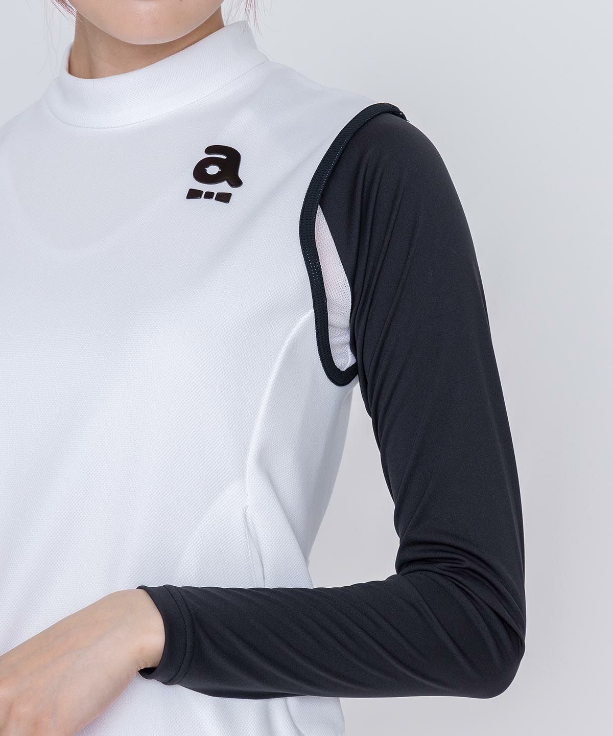 モデル着用画像（ホワイト×ブラック）