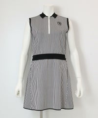 ストライプノースリワンピース（ブラック）