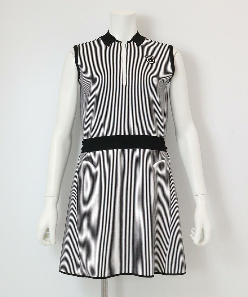 ストライプノースリワンピース（ブラック）