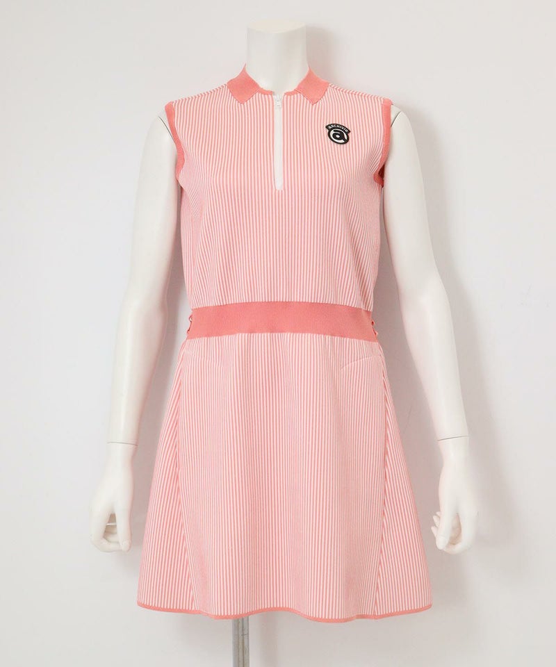 ストライプノースリワンピース（オレンジ）