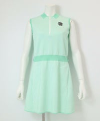 ストライプノースリワンピース（ライトグリーン）