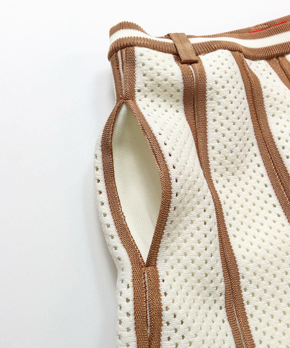 サイドポケット（ホワイト×ベージュ）