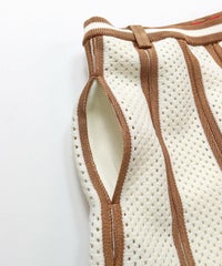 サイドポケット（ホワイト×ベージュ）