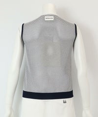 バックメッシュベスト 後ろ（ネイビー）