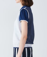 モデル画像（ホワイト×ネイビー）