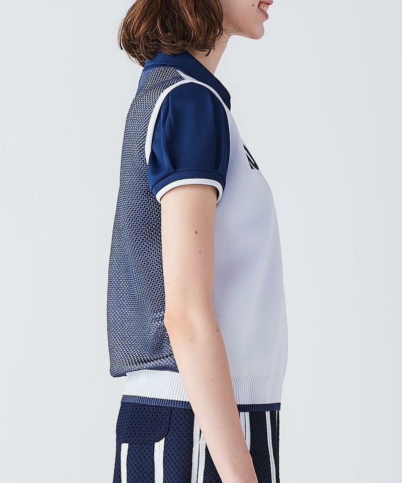 モデル画像（ホワイト×ネイビー）