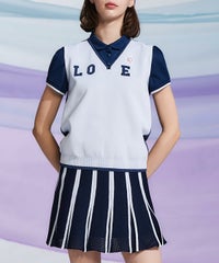 モデル画像（ホワイト×ネイビー）