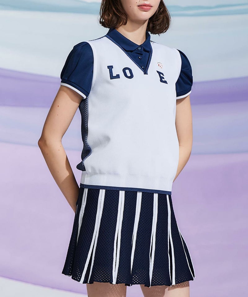 モデル画像（ホワイト×ネイビー）