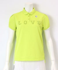 LOVE刺繍ポロシャツ(イエロー）