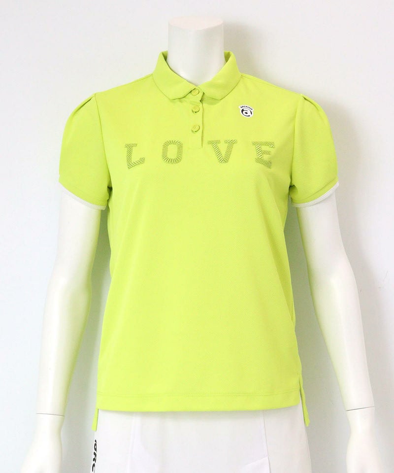 LOVE刺繍ポロシャツ(イエロー）