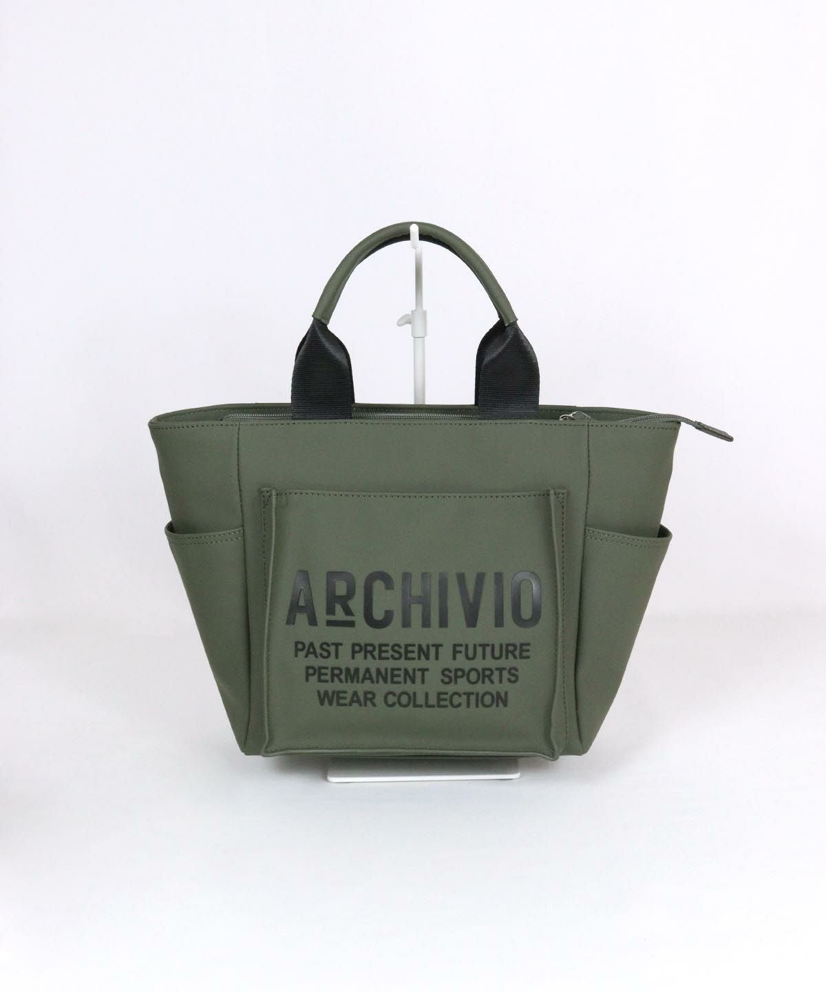 【メンズ】プリントロゴバッグ（カーキ）