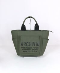 【メンズ】プリントロゴバッグ（カーキ）