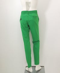 【メンズ】撥水ストレッチテーパードパンツ後(グリーン)