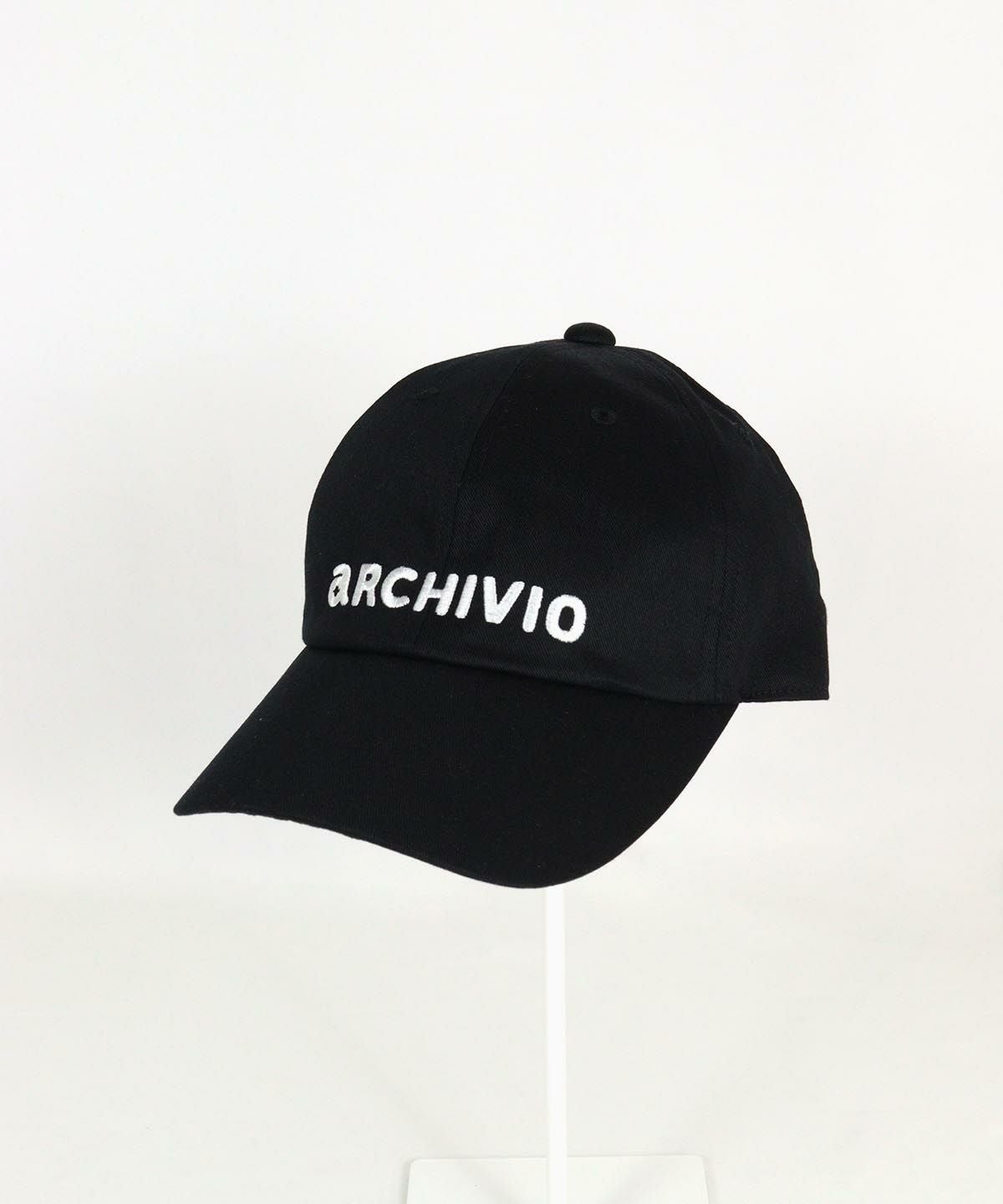 archivio キャップ 黒 00サイズ 刺繍ロゴキャップ|アルチビオ-アウトレット- - ゴルフウェアや婦人服通販