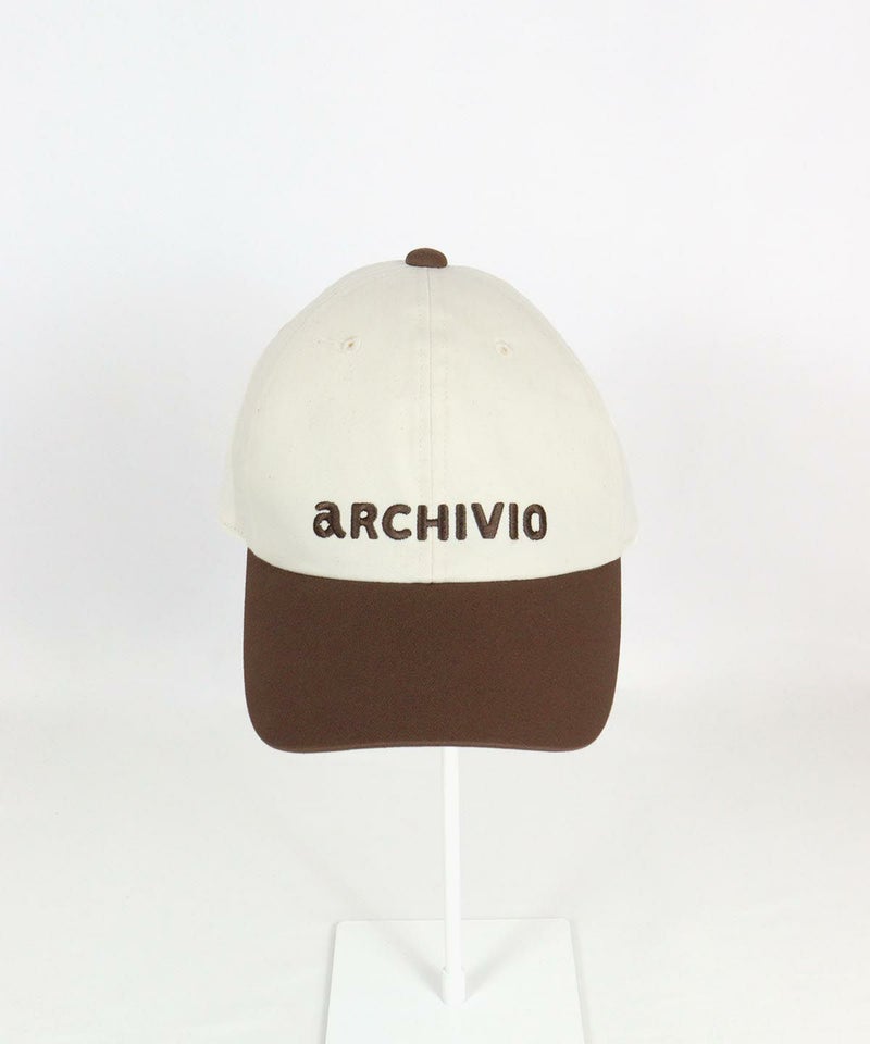 刺繍ロゴキャップ前（ブラウン）