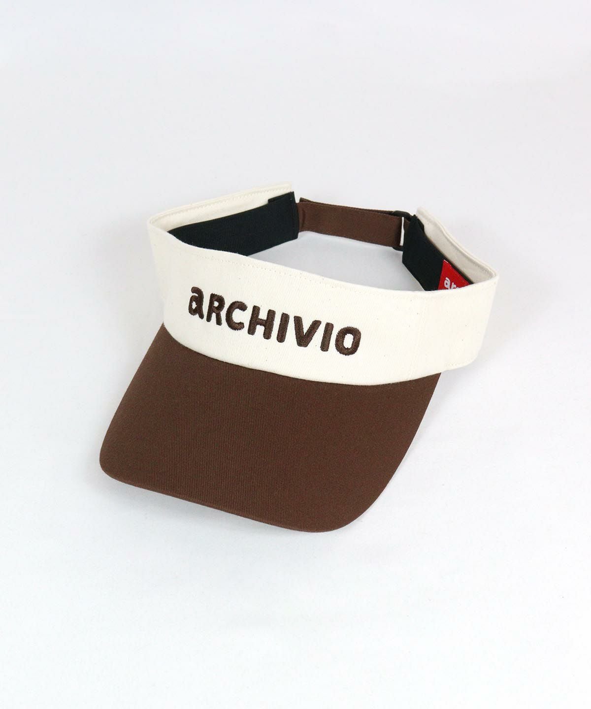 刺繍ロゴサンバイザー（ブラウン）
