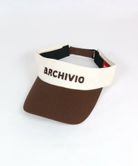 刺繍ロゴサンバイザー（ブラウン）