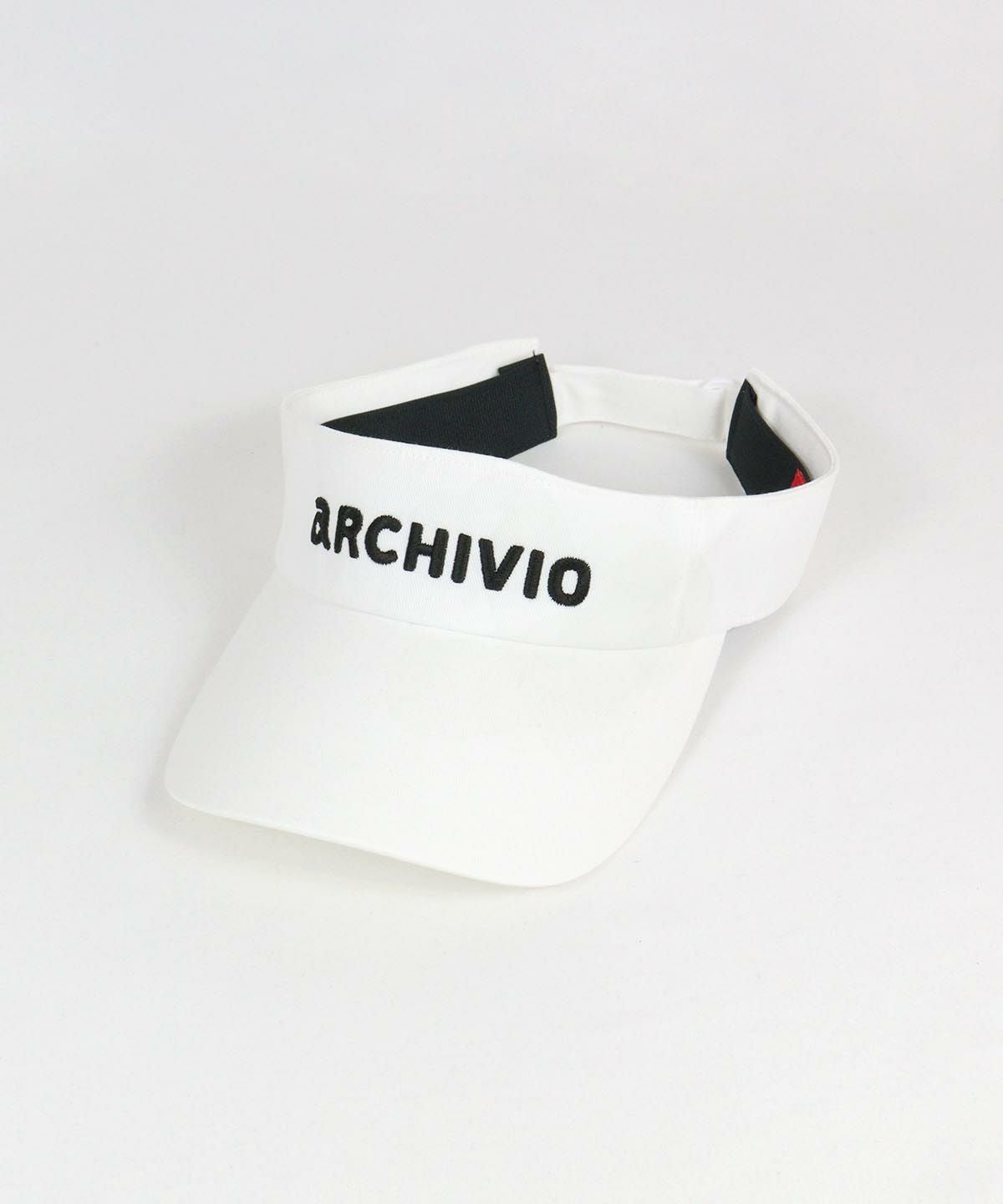 刺繍ロゴサンバイザー（ホワイト）