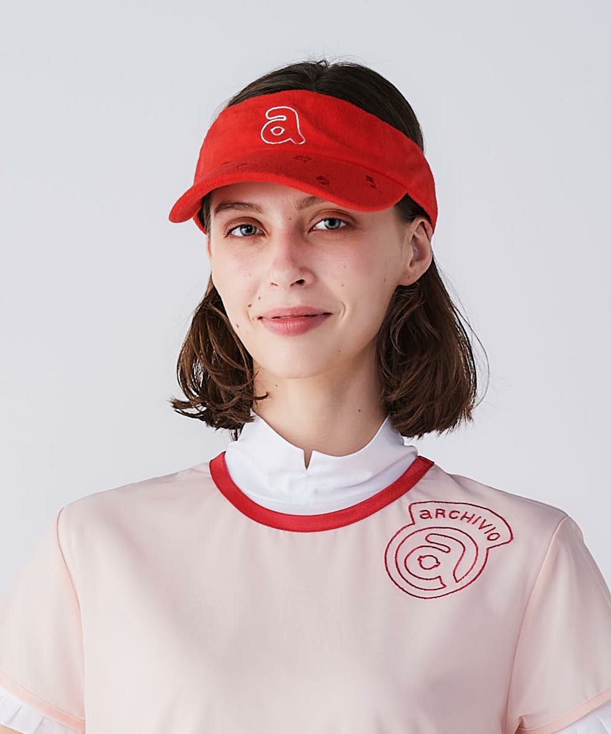 刺繍パイル地サンバイザー|アルチビオ-アウトレット- - ゴルフウェアや