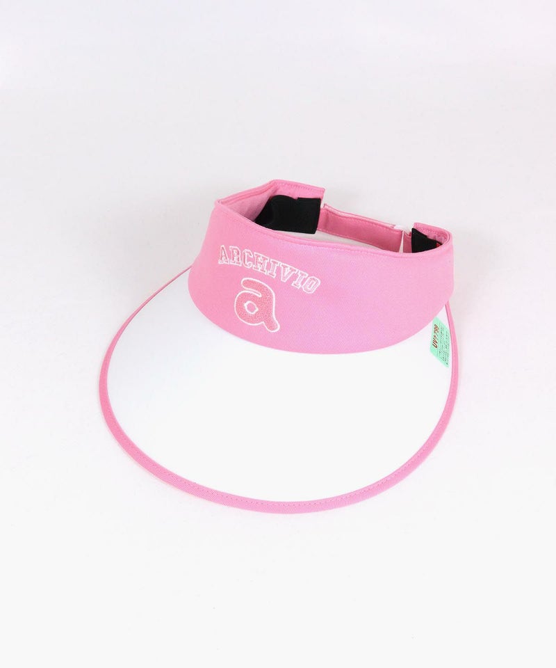 ツバ広サンバイザー（ピンク）