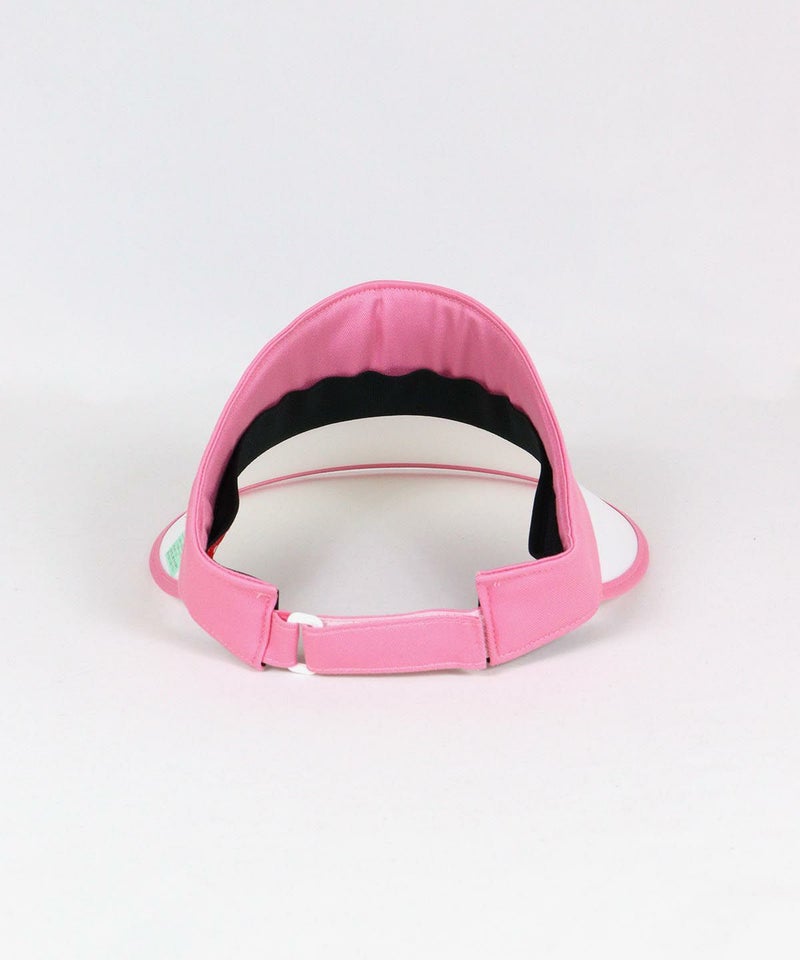 ツバ広サンバイザー後（ピンク）