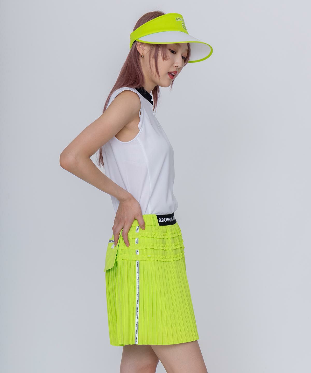 ARCHIVIO スカートサンバイザーセットS ツバ広サンバイザー|アルチビオ-アウトレット- - ゴルフウェアや婦人服通販