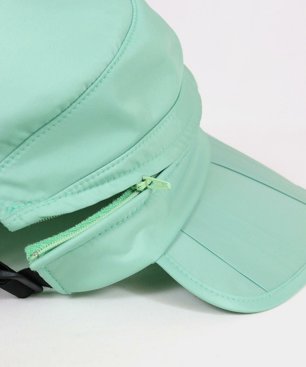 取り外しファスナー部分（ライトグリーン）